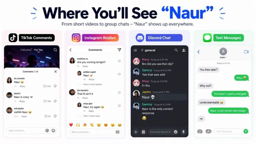 How Naur Is Used Across Social Media