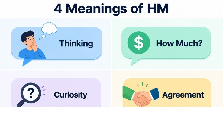 The Most Common Meaning of HM in Text