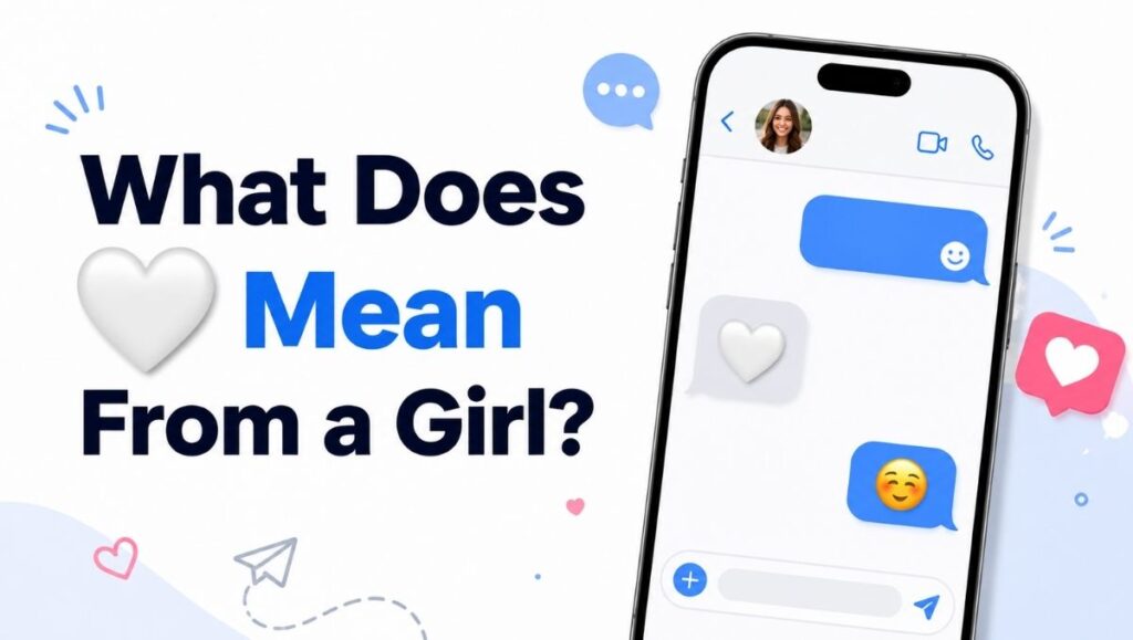 What Does a White Heart Mean From a Girl
