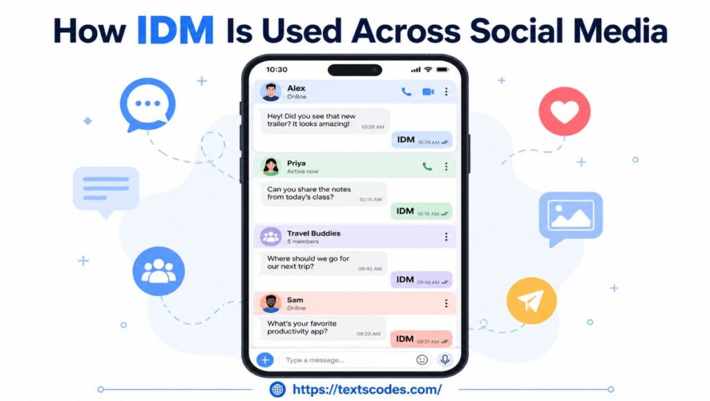 idm meaning in text