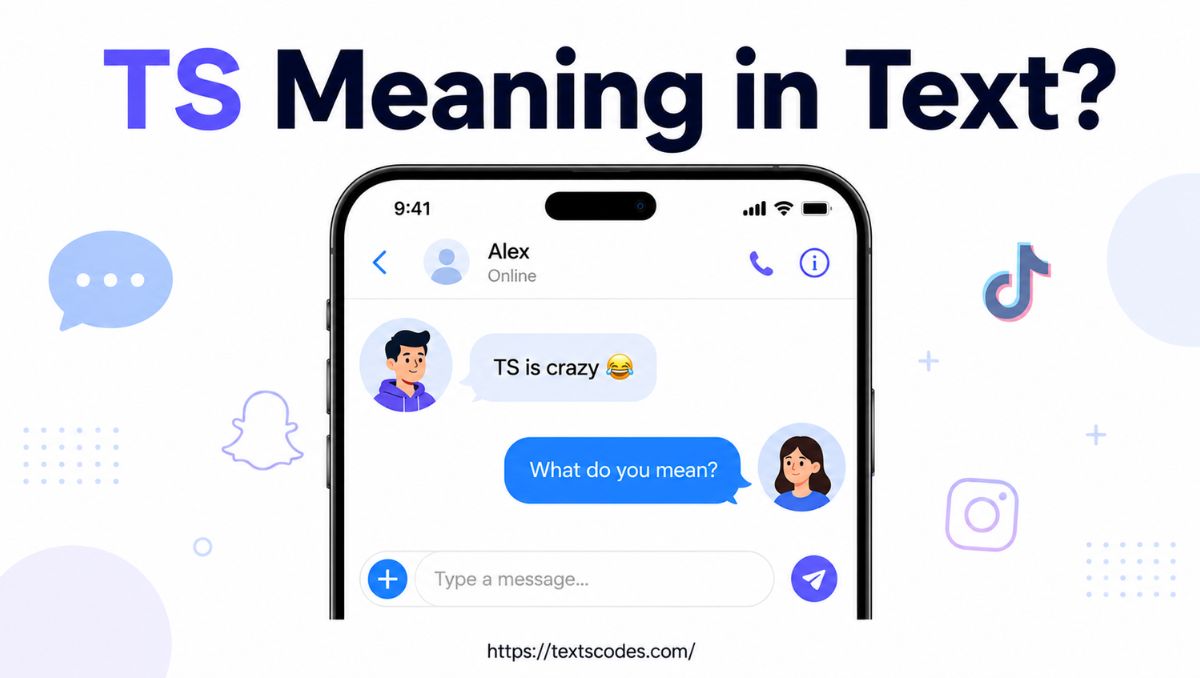 what does ts mean texting
