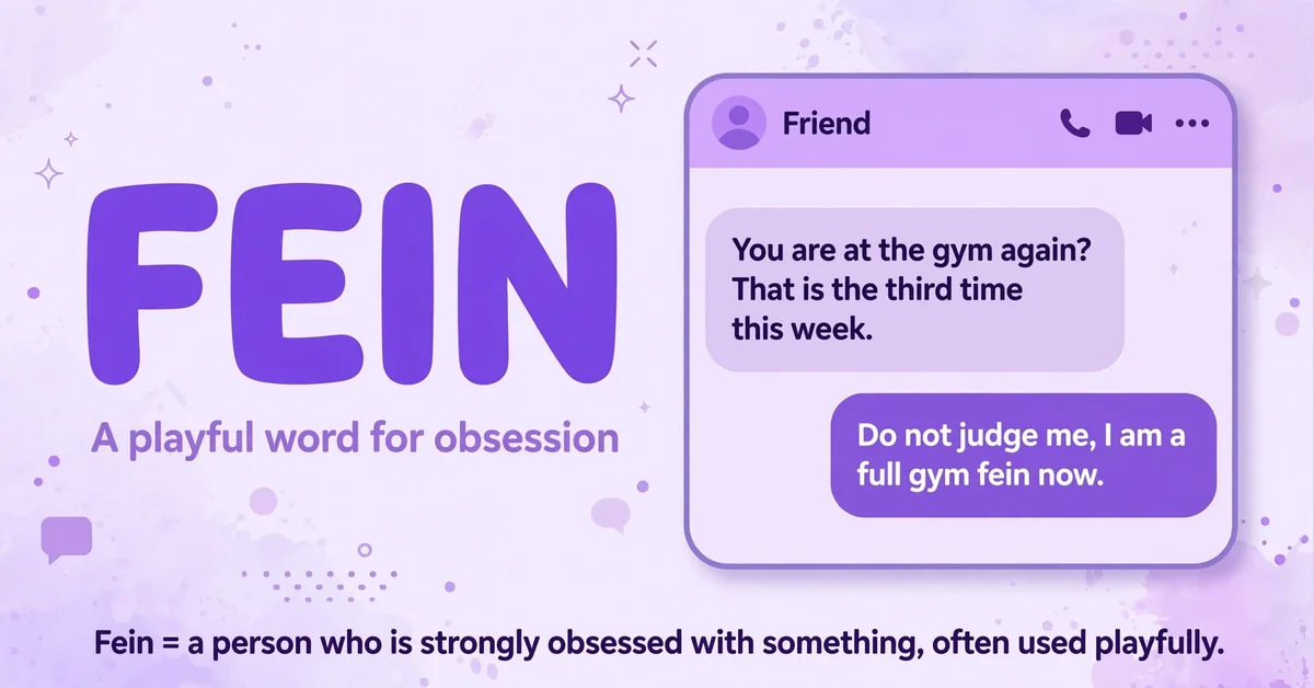 What fein means in slang