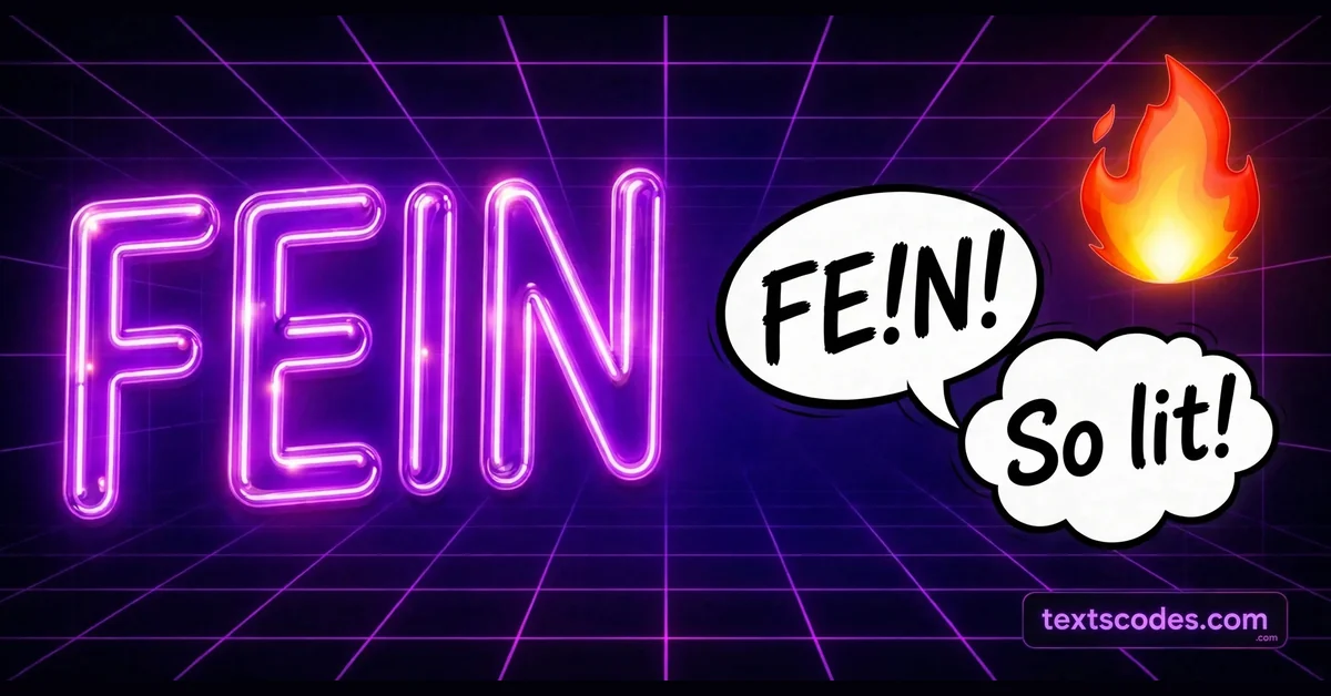 What Does Fein Mean? Slang Meaning, Examples and Origin