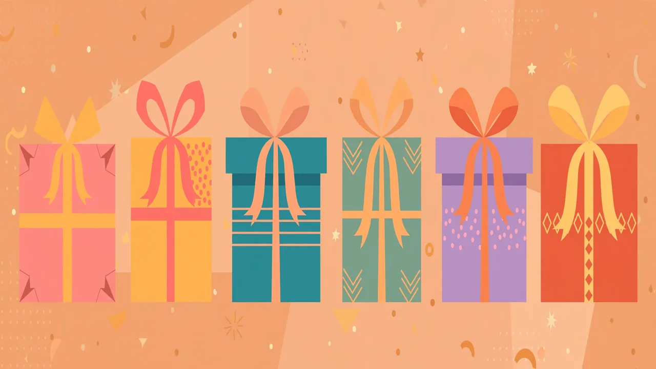 Colorful gift boxes with ribbons — gift guide 2026 unique gift ideas