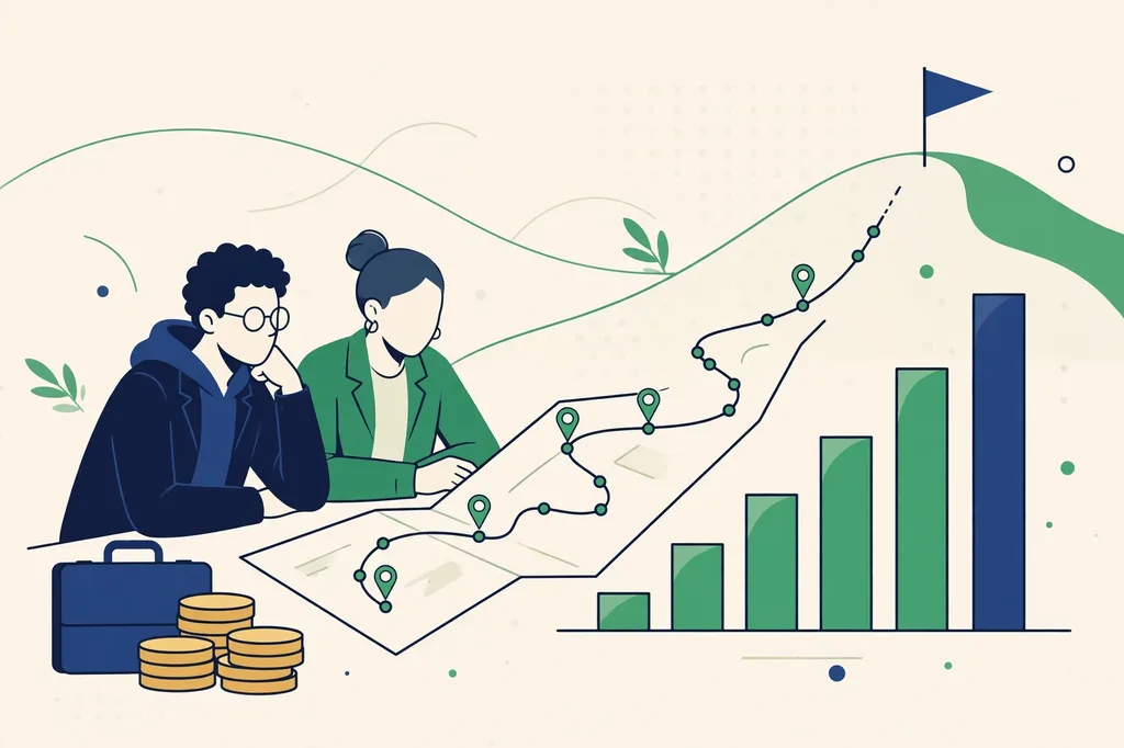 Growth navigate funding plan with startup funding options and business growth strategies roadmap