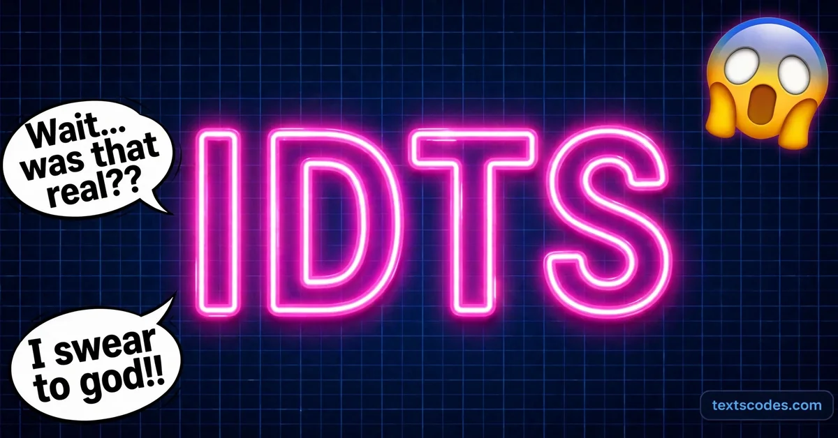 IDTS Meaning in Chat: Full Form, Examples and Smart Replies