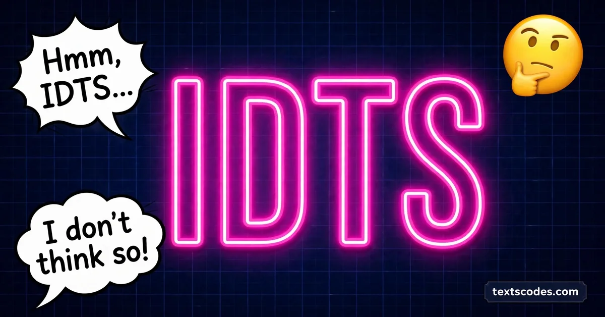 IDTS Meaning in Text: What It Means and When to Use It