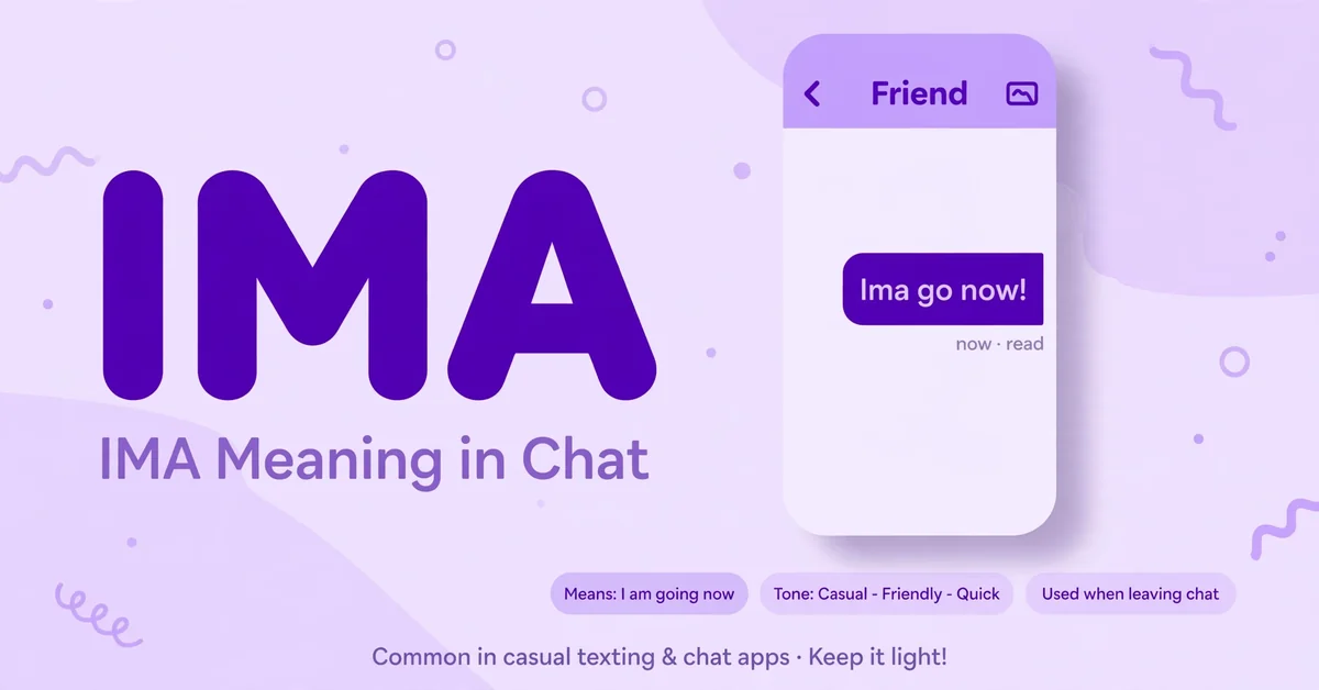 IMA meaning in text explained