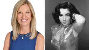 Karen Lynch and Elizabeth Taylor side by side