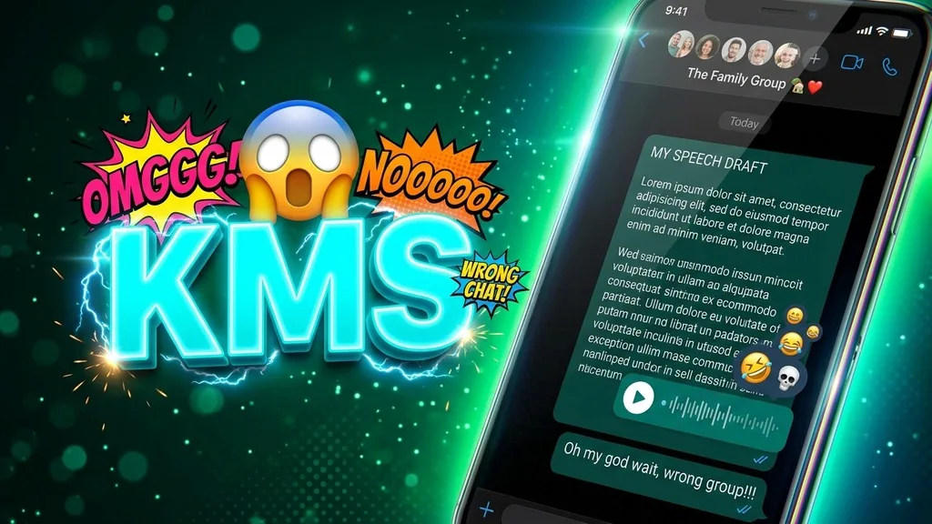 KMS on WhatsApp - what does kms mean in text