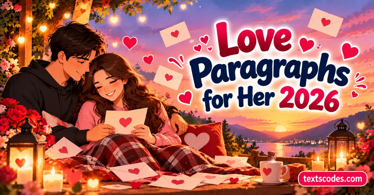 140+ Best Love Paragraphs for Her (2026)