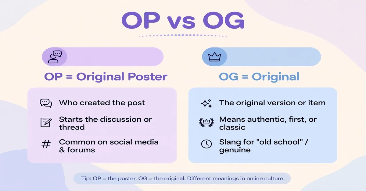 OP vs OG comparison