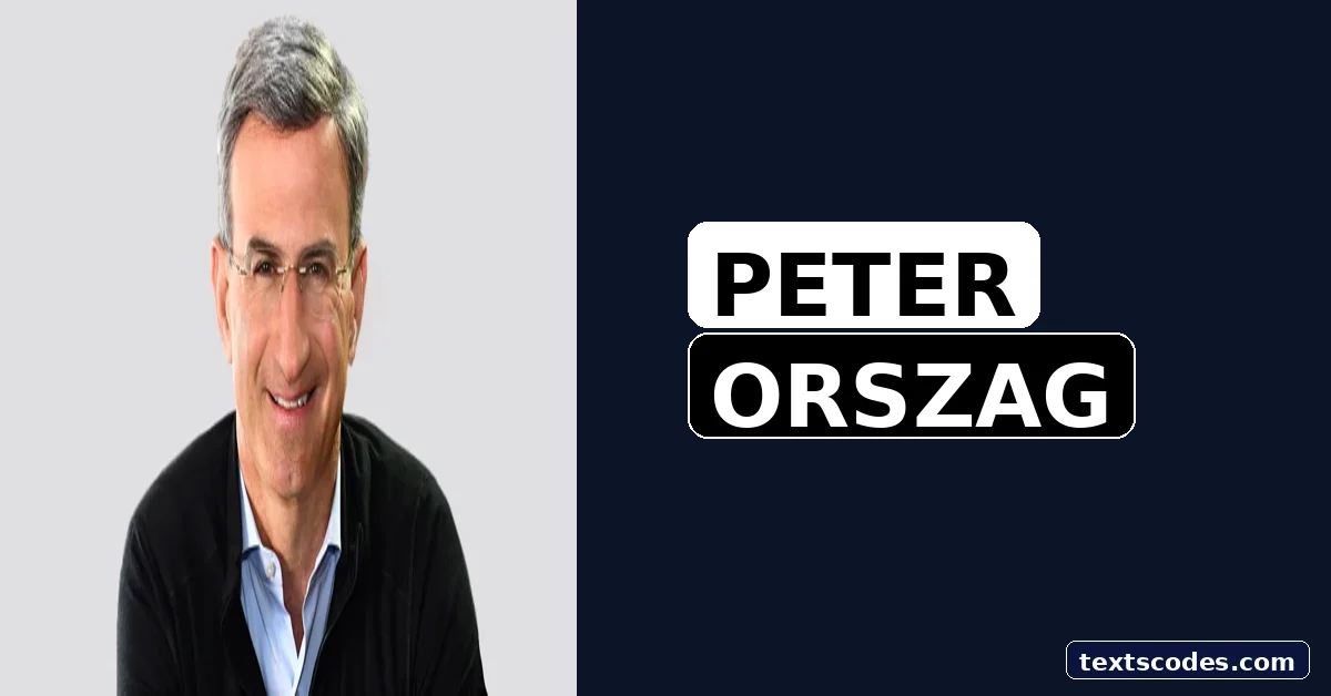 Peter Orszag Hair: Basic Facts About His Hair, Bald Look, and Gray Hair (2026)
