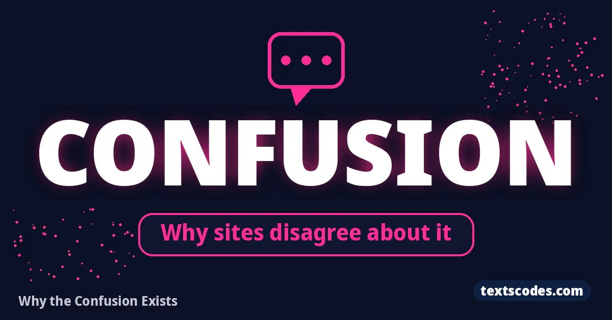 Why the Confusion Exists