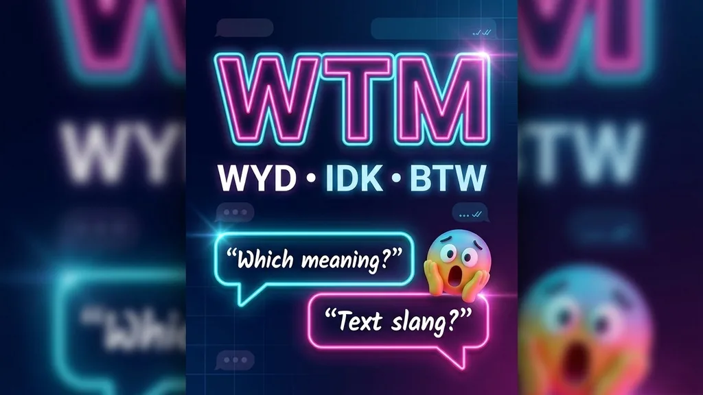 Similar Terms and Abbreviations - WTM Meaning in Text