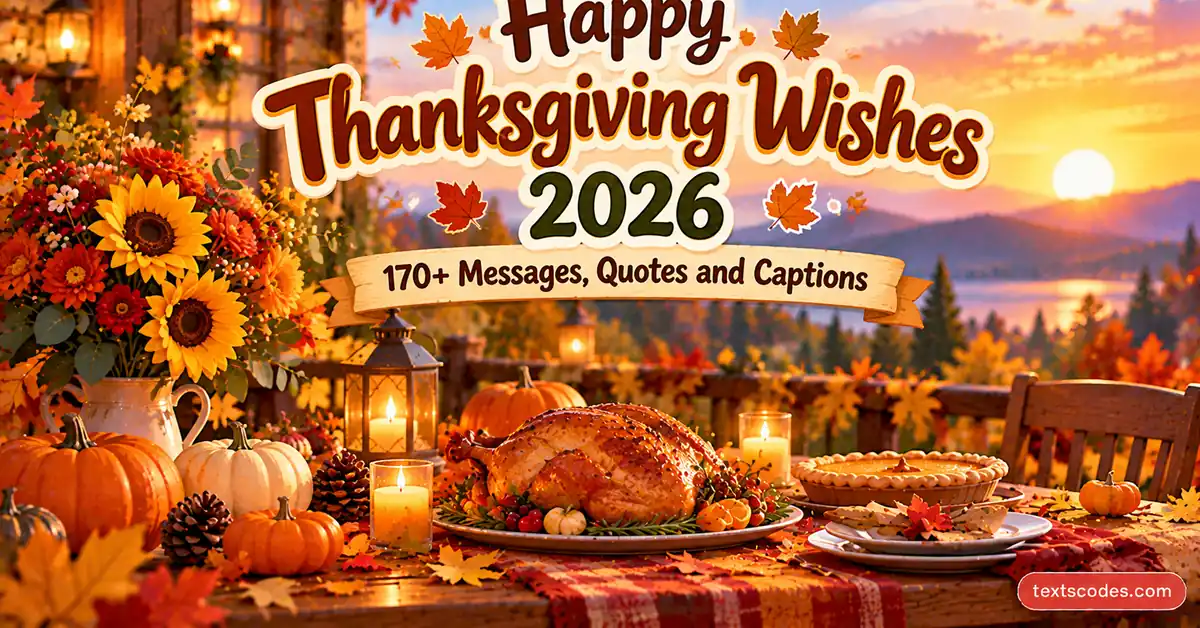 Happy Thanksgiving Wishes 2026: 170+ Messages, Quotes and Captions