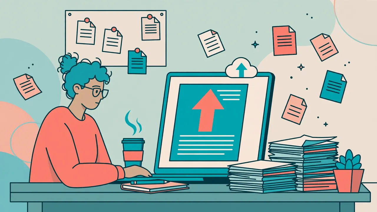 UploadArticle.com article publishing platform illustration