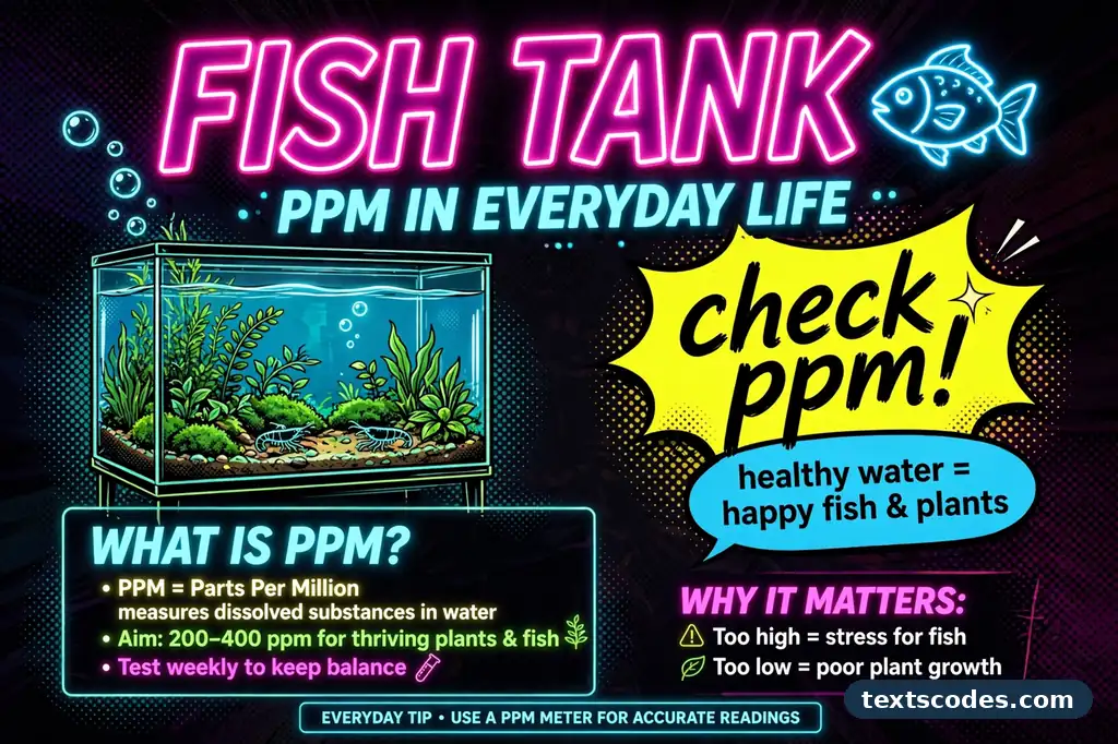 Illustration of a glass of water and a TDS meter showing the ppm meaning in water testing