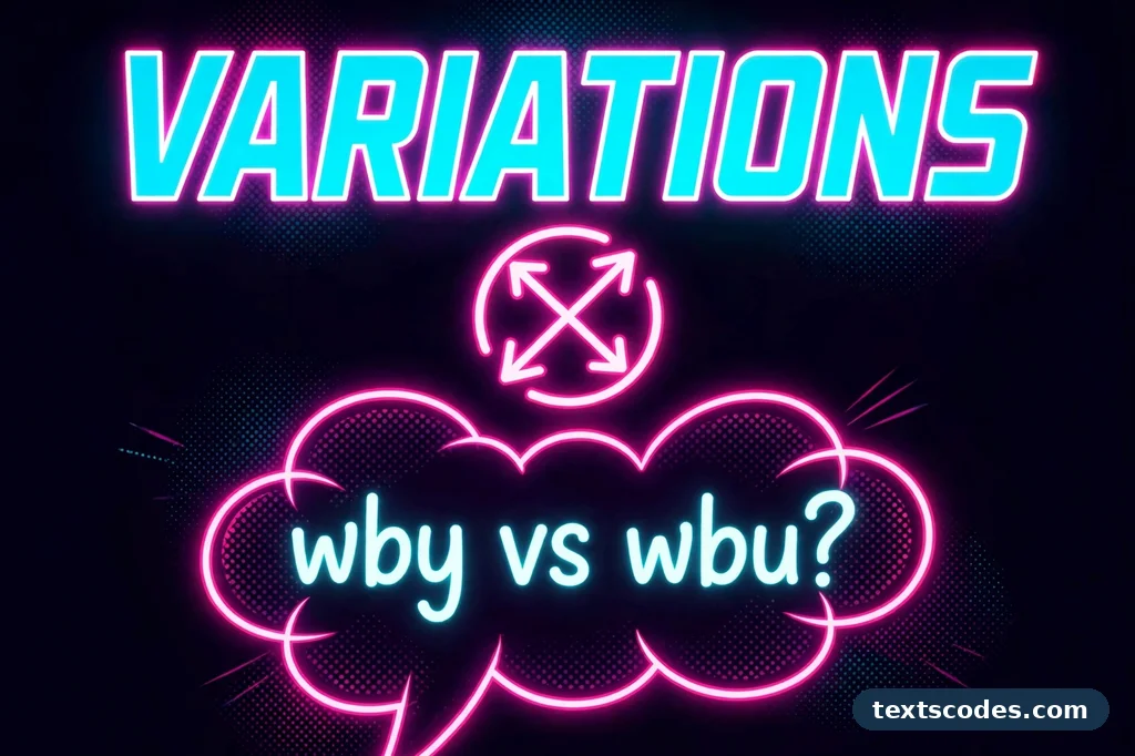 Boomerang of chat bubbles between phones illustrating the returning question style of wby meaning