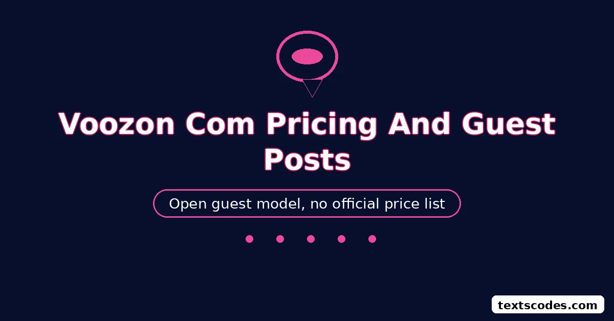 Voozon Com Pricing And Guest Posts